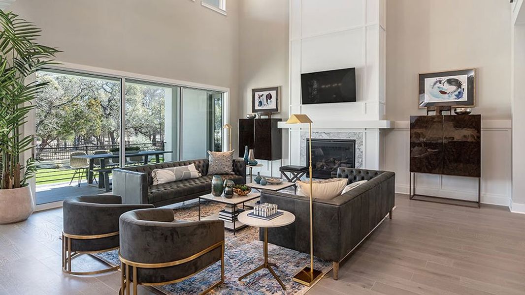 Furnished interior view inside a new home in Travisso, Leander (Image 3).