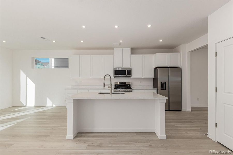 Furnished interior view inside a new home in Victory Ridge, Colorado Springs (Image 4).