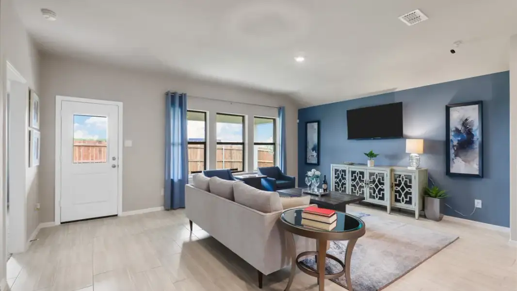 Furnished interior view inside a new home in Rosewood at Beltmill, Fort Worth (Image 14).