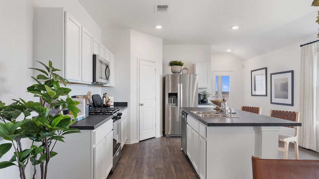 Furnished interior view inside a new home in Wayside, Uhland (Image 21).