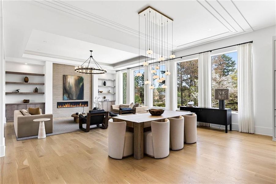 Furnished interior view inside a new home in , Marietta (Image 55).