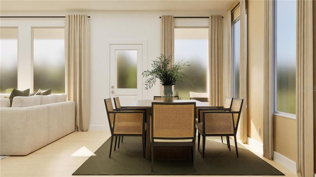 Furnished interior view inside a new home in , Clermont (Image 6).