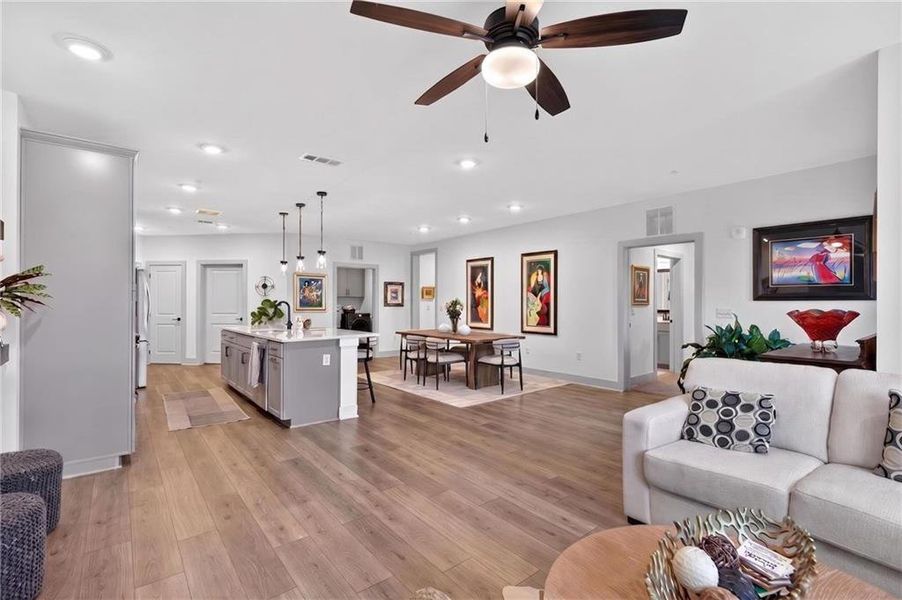 Furnished interior view inside a new home in Gatherings® at Herrington, Cumming (Image 36).