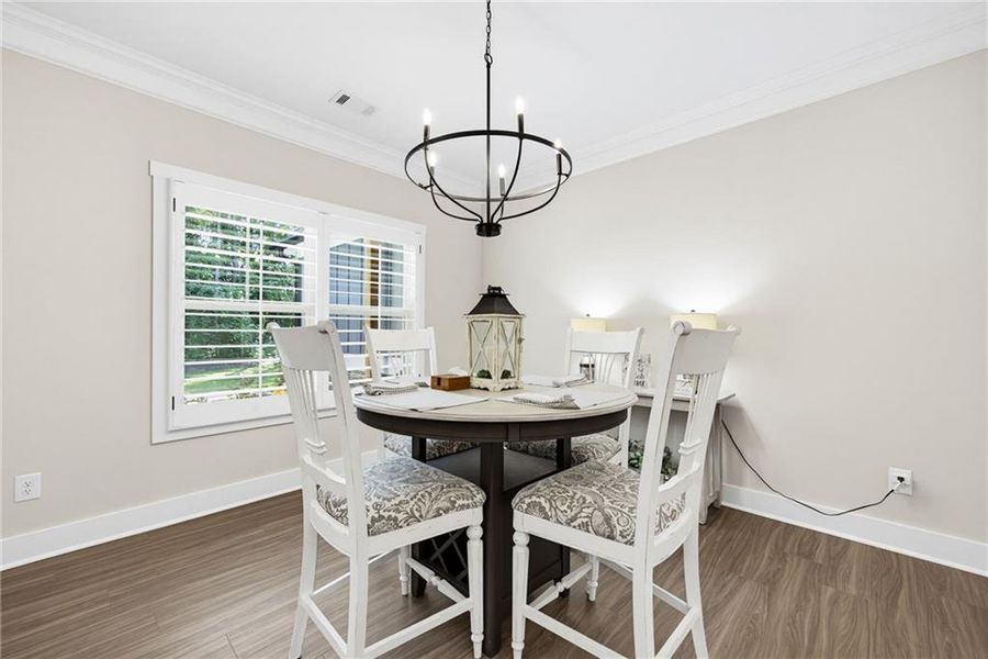 Furnished interior view inside a new home in , Dallas (Image 29).