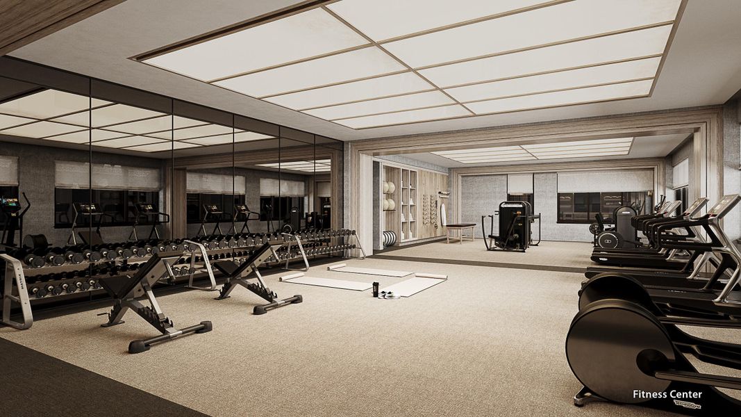 Fitness Center Rendering