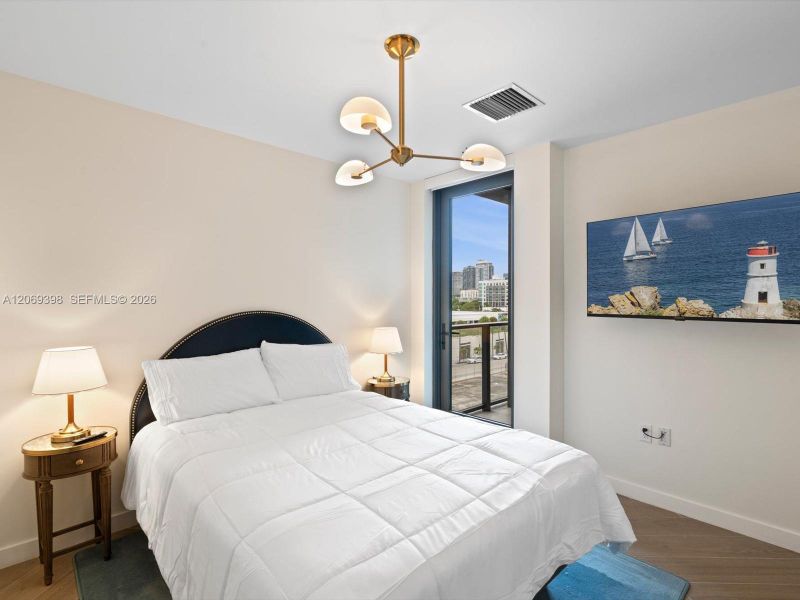 Furnished interior view inside a new home in , Miami (Image 14).