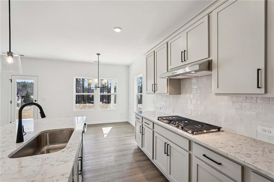 Furnished interior view inside a new home in Arbors at Richland Creek, Buford (Image 6). Furnished interior view inside a new home in Arbors at Richland Creek, Buford (Image 6).