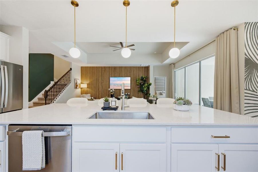 Furnished interior view inside a new home in Pearl Estates, Lutz (Image 18).