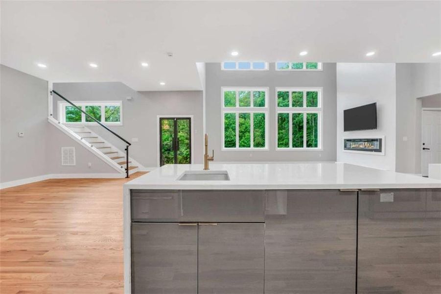 Furnished interior view inside a new home in , Atlanta (Image 39).