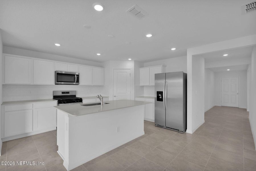 Furnished interior view inside a new home in Wells Landing, Jacksonville (Image 10).