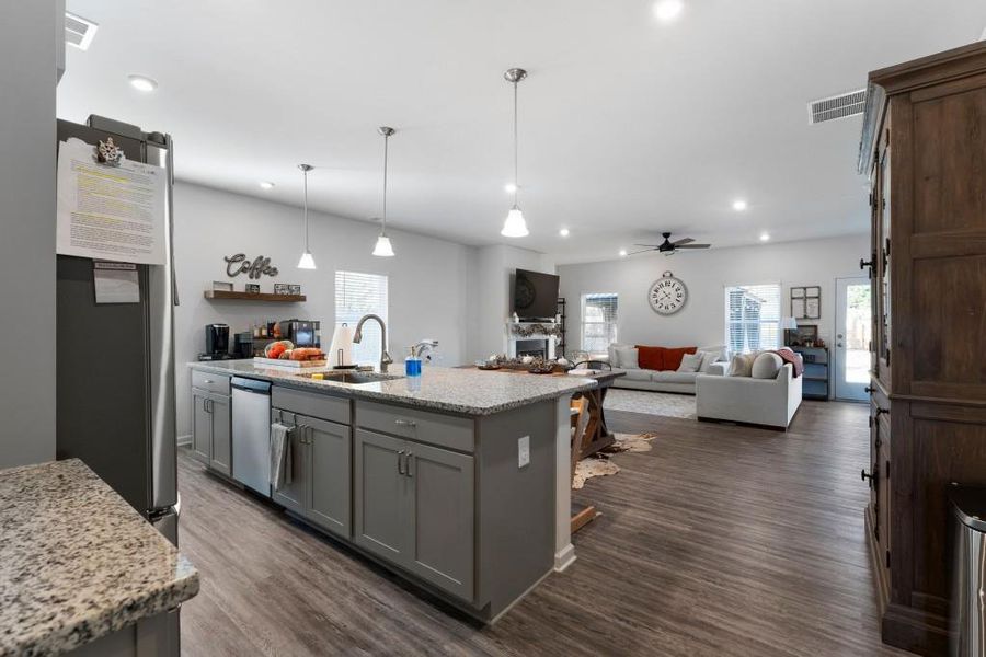 Furnished interior view inside a new home in Sycamore Crest, Calhoun (Image 8).
