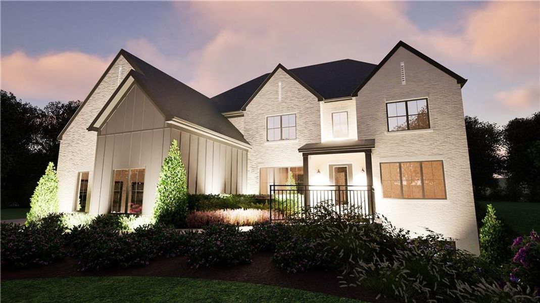 Front exterior of a new home in , Atlanta, GA, highlighting curb appeal (Image 7). Front exterior of a new home in , Atlanta, GA, highlighting curb appeal (Image 7).