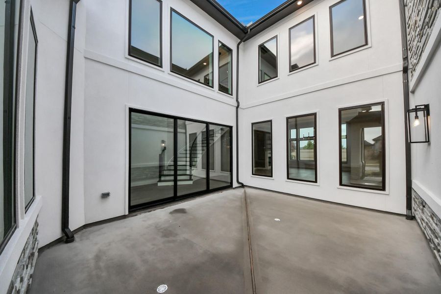 Quiet seclusion out doors where your neighbors can't see you.