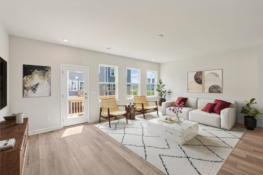 Representative furnished interior of a home built from the Holden by Tri Pointe Homes in Holding Village, Wake Forest (Image 5).