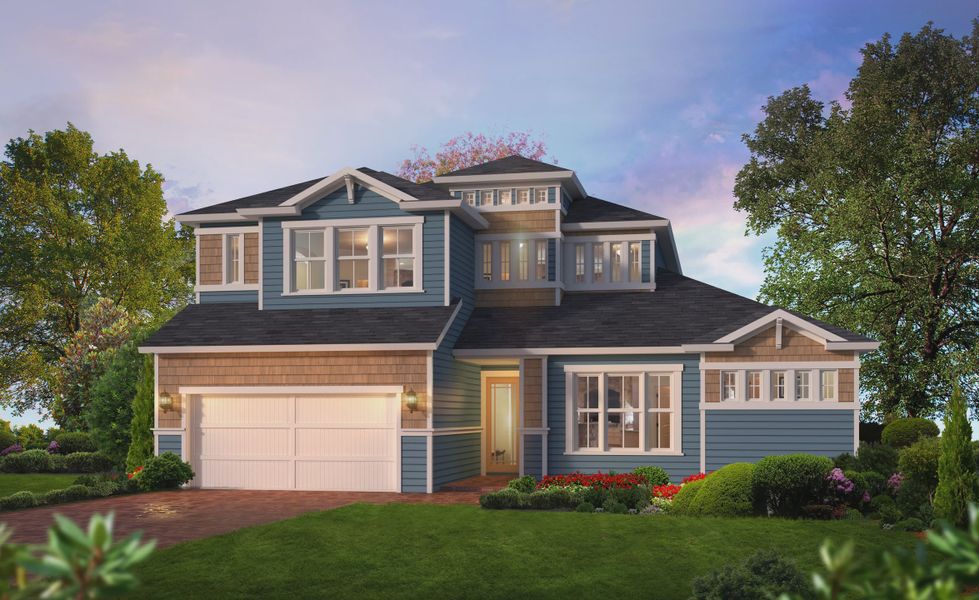Representative exterior photo of a completed home built from the Palos Verdes by ICI Homes in Veranda Bay, Flagler Beach, FL (Image 3). Representative exterior photo of a completed home built from the Palos Verdes by ICI Homes in Veranda Bay, Flagler Beach, FL (Image 3).