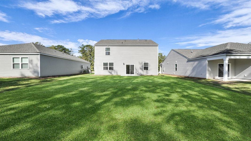 Exterior details and patio area of a home in Pineview North, Summerville (Image 23).