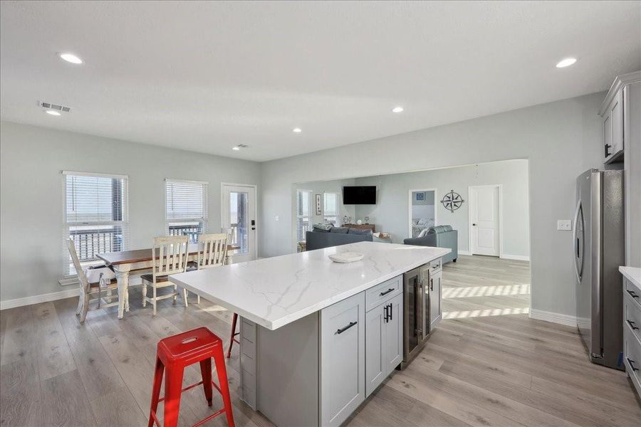 Furnished interior view inside a new home in , Crystal Beach (Image 12). Furnished interior view inside a new home in , Crystal Beach (Image 12).