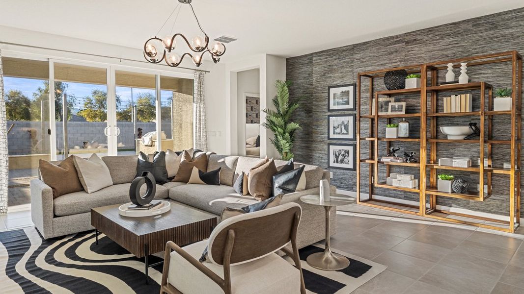 Furnished interior view inside a new home in Zanjero Pass, Waddell (Image 28).