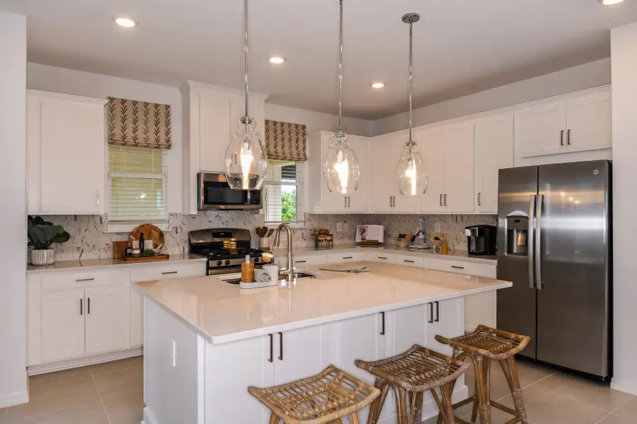 Furnished interior view inside a new home in Harvest at Ovation, Winter Garden (Image 2). Furnished interior view inside a new home in Harvest at Ovation, Winter Garden (Image 2).