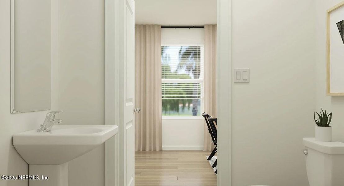 Furnished interior view inside a new home in Oak Hill Village Townhomes, Jacksonville (Image 12). Furnished interior view inside a new home in Oak Hill Village Townhomes, Jacksonville (Image 12).