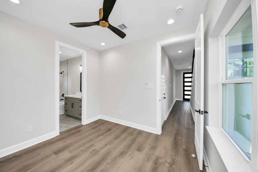 1st floor bedroom with an ensuite bathroom.