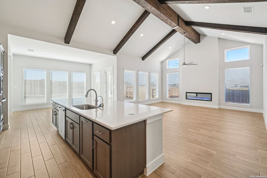 Furnished interior view inside a new home in Meyer Ranch, New Braunfels (Image 12).