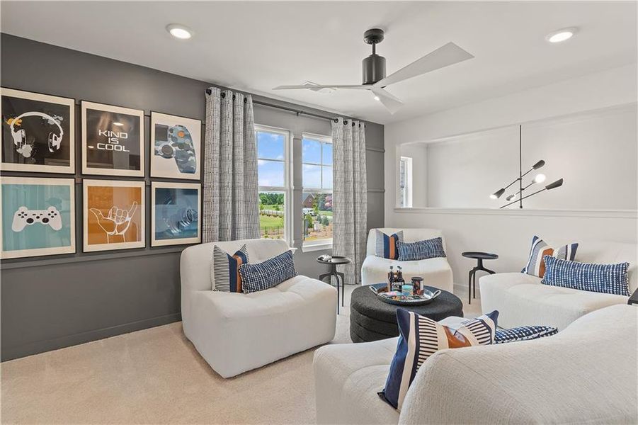 Furnished interior view inside a new home in Westwind Estates, Hampton (Image 36).