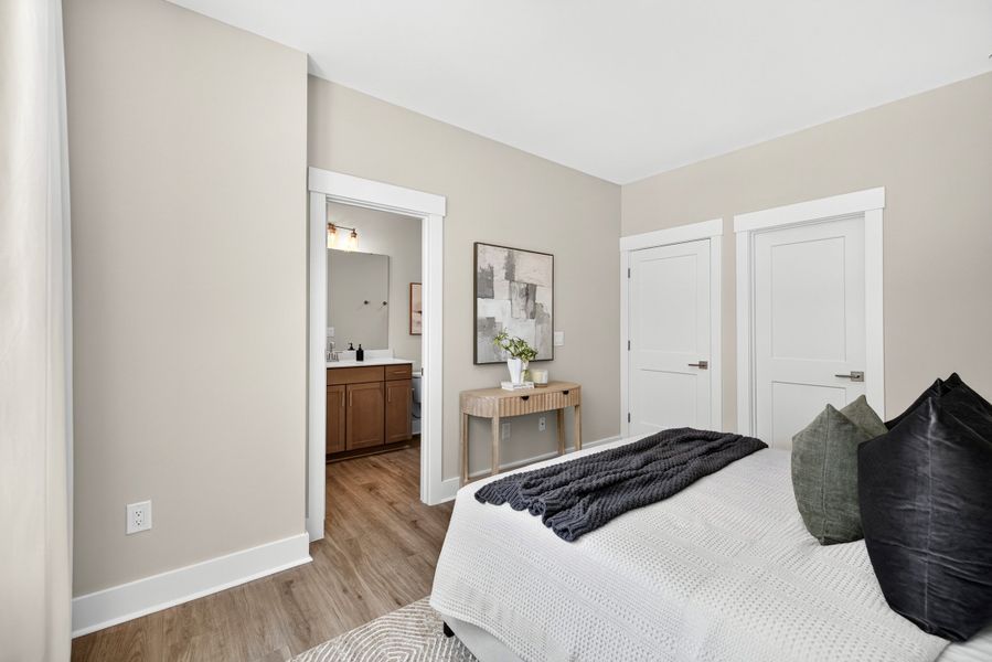 Representative furnished interior of a home built from the Weston End Unit by Baker Residential in Parc at Bradley Farm, Apex (Image 32).