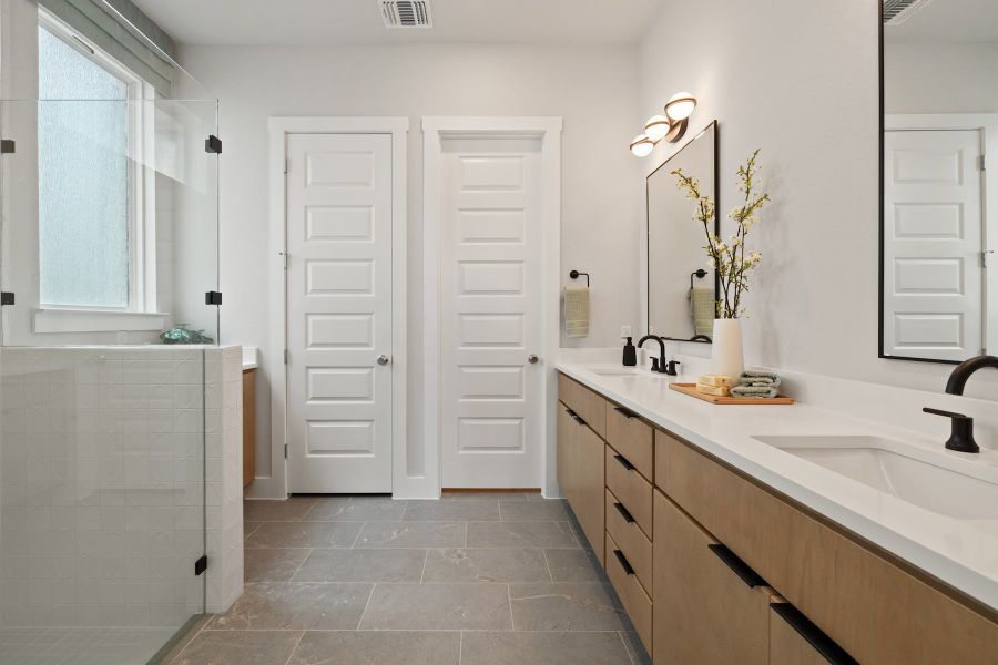 Furnished interior view inside a new home in Heritage, Dripping Springs (Image 29).