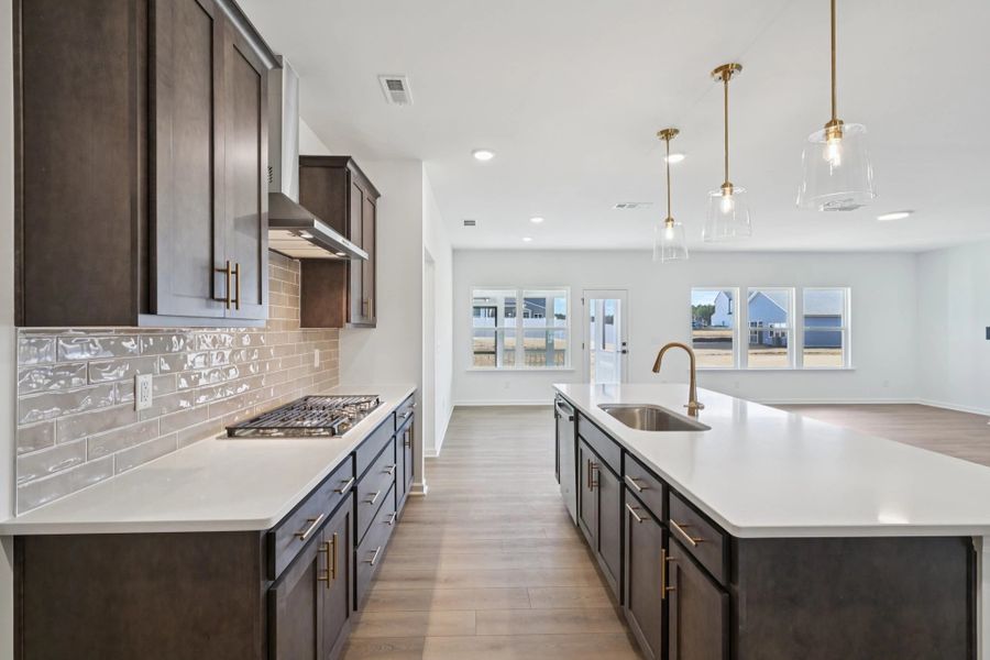 Kitchen featuring AW Collection® Oxford - Matte finishes, light wood, and refined style.