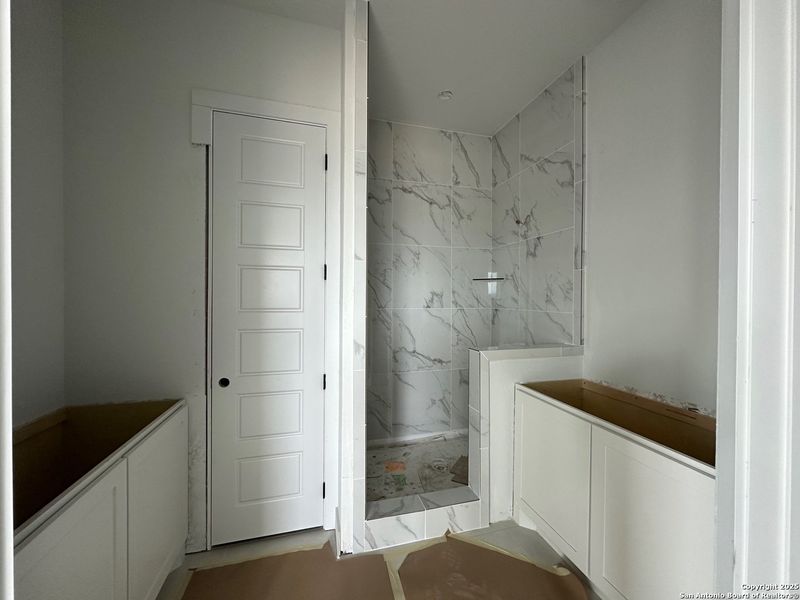 In-progress construction of a new home in Centero at Stone Oak, San Antonio, TX (Image 15). In-progress construction of a new home in Centero at Stone Oak, San Antonio, TX (Image 15).