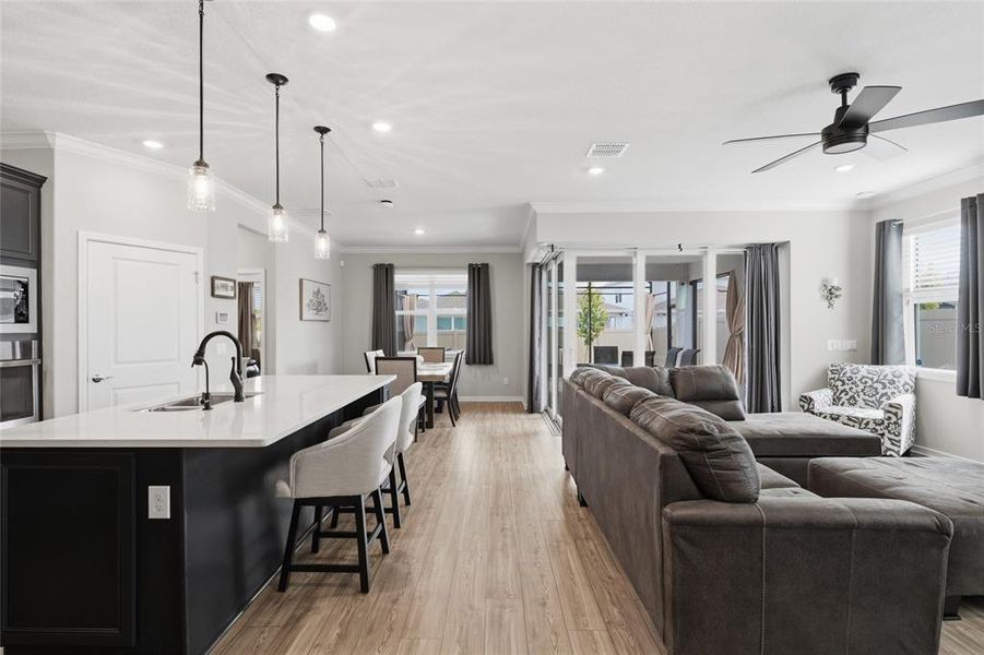Furnished interior view inside a new home in , Kissimmee (Image 44).