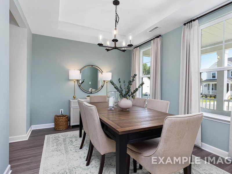 Representative furnished interior of a home built from the The Willow B by Davidson Homes LLC in Retreat at North Main, Lillington (Image 19).