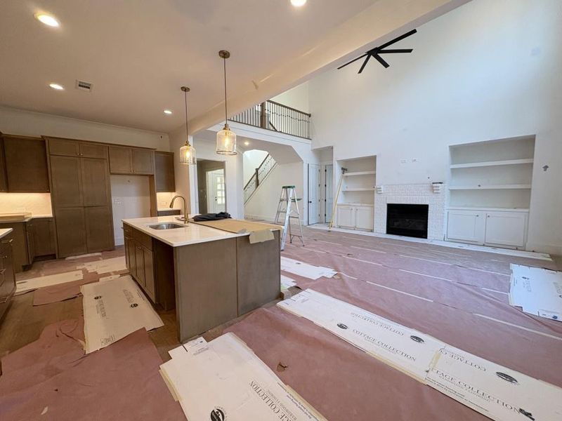 In-progress construction of a new home in Arden on Lanier, Cumming, GA (Image 40).