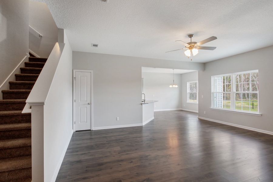 Representative unfurnished interior of a home built from the The Marne With Bonus by RTS Homes in Grand Reserve, Hinesville (Image 14).