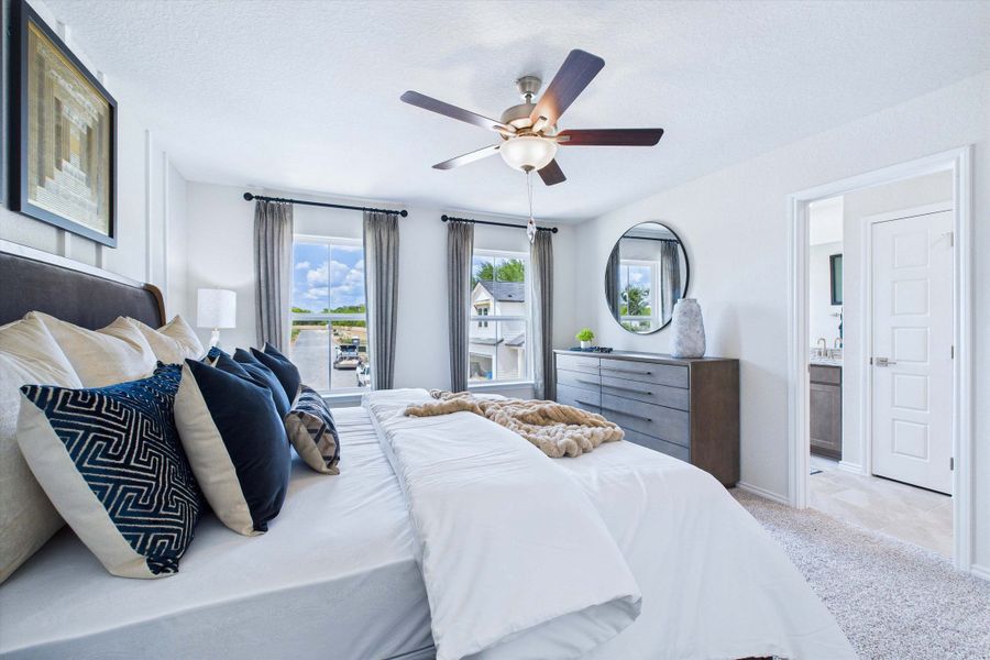 Representative furnished interior of a home built from the The Gillian C by Davidson Homes LLC in Cedar Heights, San Antonio (Image 21).