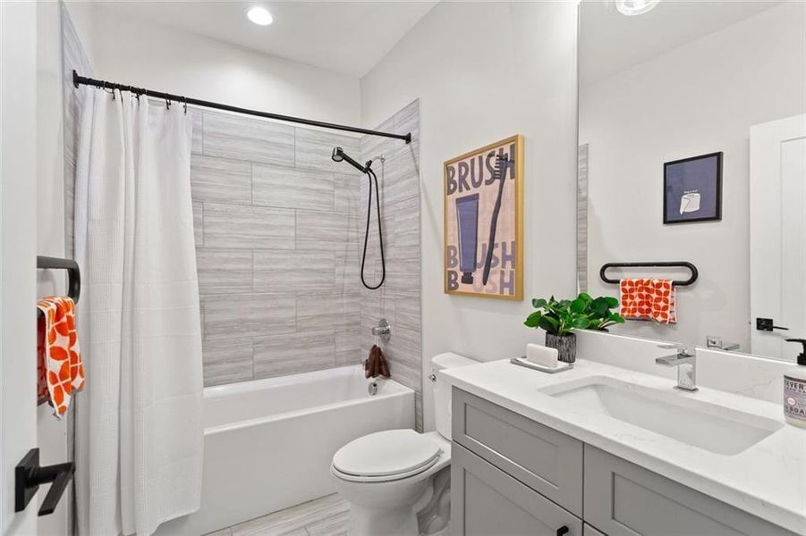 Furnished interior view inside a new home in , Atlanta (Image 18).