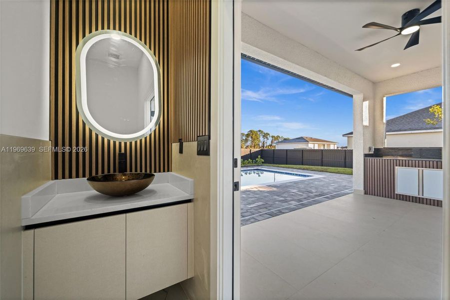 Furnished interior view inside a new home in , Cape Coral (Image 16).