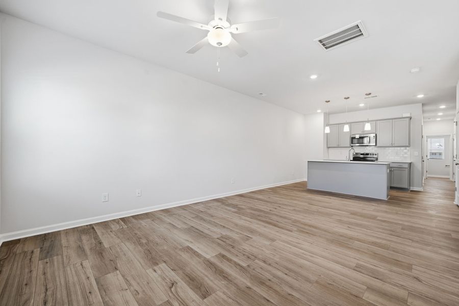 Spacious, unfurnished interior of a new home in Lakeview Village, Charlotte (Image 14). Spacious, unfurnished interior of a new home in Lakeview Village, Charlotte (Image 14).