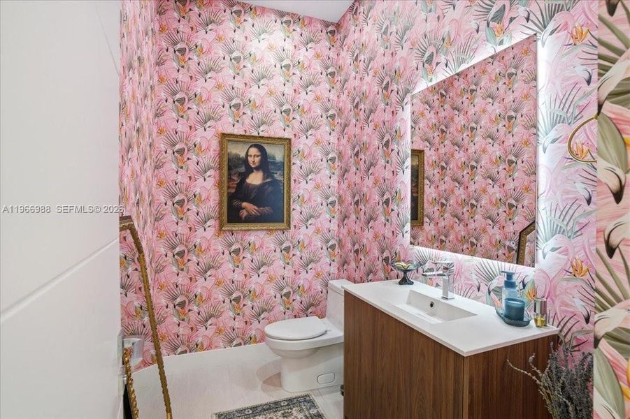 Furnished interior view inside a new home in , Miami Beach (Image 14).