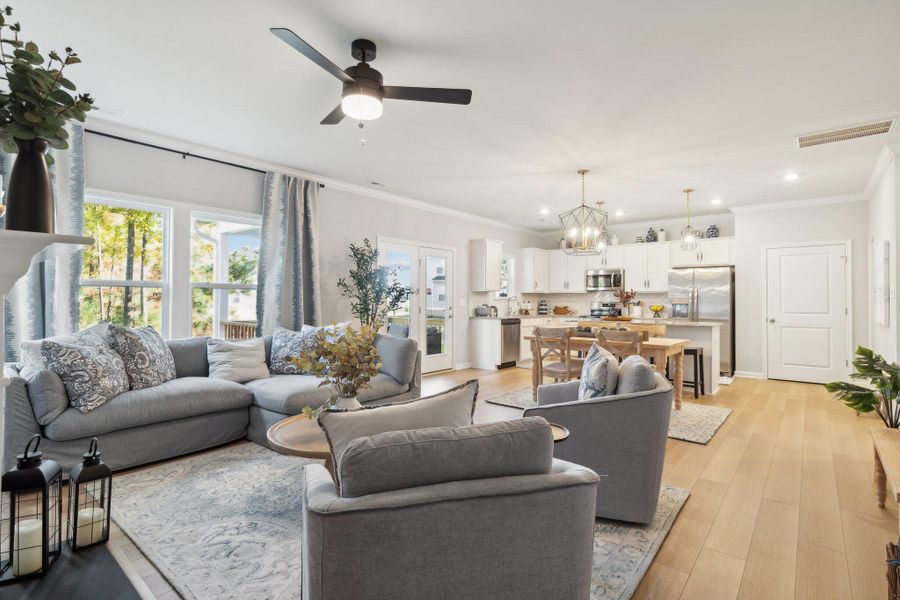 Furnished interior view inside a new home in , Summerville (Image 14).