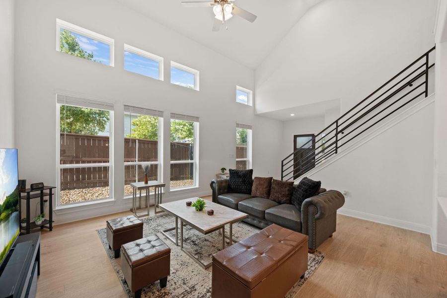 Furnished interior view inside a new home in Messinger Village, Austin (Image 5).