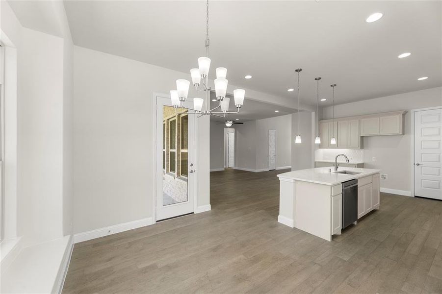 Furnished interior view inside a new home in Lake Shore Village, Rowlett (Image 9).
