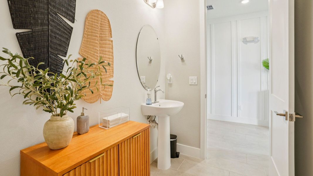Representative furnished interior of a home built from the Sweetgum by DRB Homes in Ardisia Park, New Smyrna Beach (Image 34).