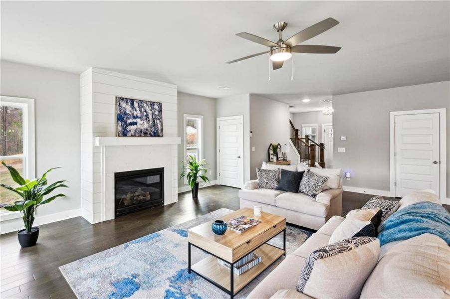 Furnished interior view inside a new home in , Atlanta (Image 4). Furnished interior view inside a new home in , Atlanta (Image 4).