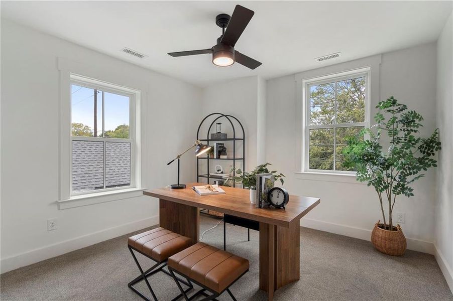 Furnished interior view inside a new home in , Atlanta (Image 36).