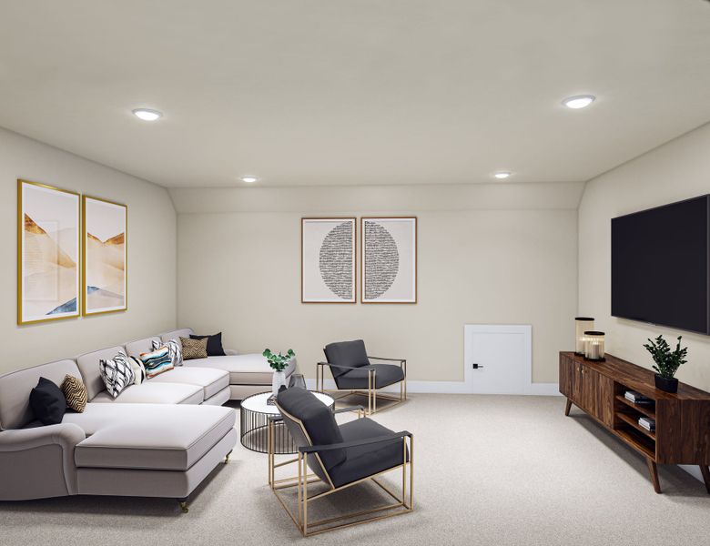 Furnished interior view inside a new home in Clopton Farms, Montgomery (Image 16).