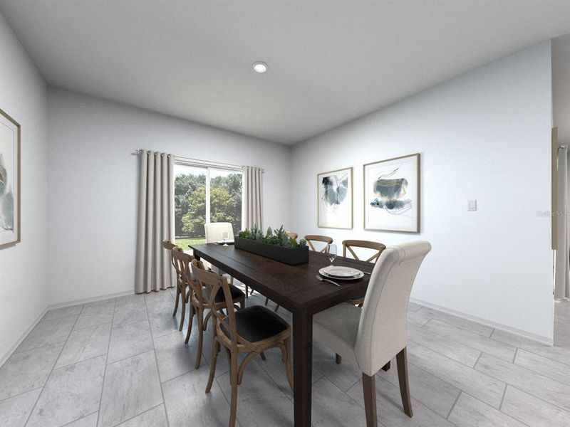 Furnished interior view inside a new home in The Grove at Stuart Crossing - Signature Series, Bartow (Image 3).