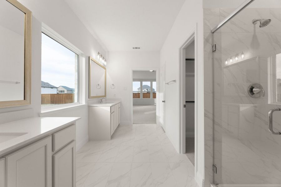 Furnished interior view inside a new home in Creekview Meadows, Pilot Point (Image 7).