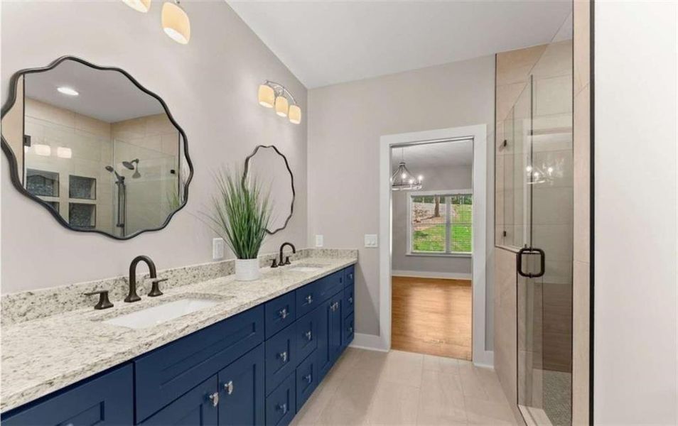 Furnished interior view inside a new home in , Cleveland (Image 8).